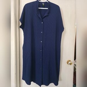 Women's Blue Striped Shirt